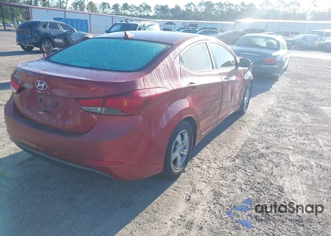 2014 Hyundai Elantra Se z USA, uszkodzony, nr VIN 5NPDH4AE0EH540387